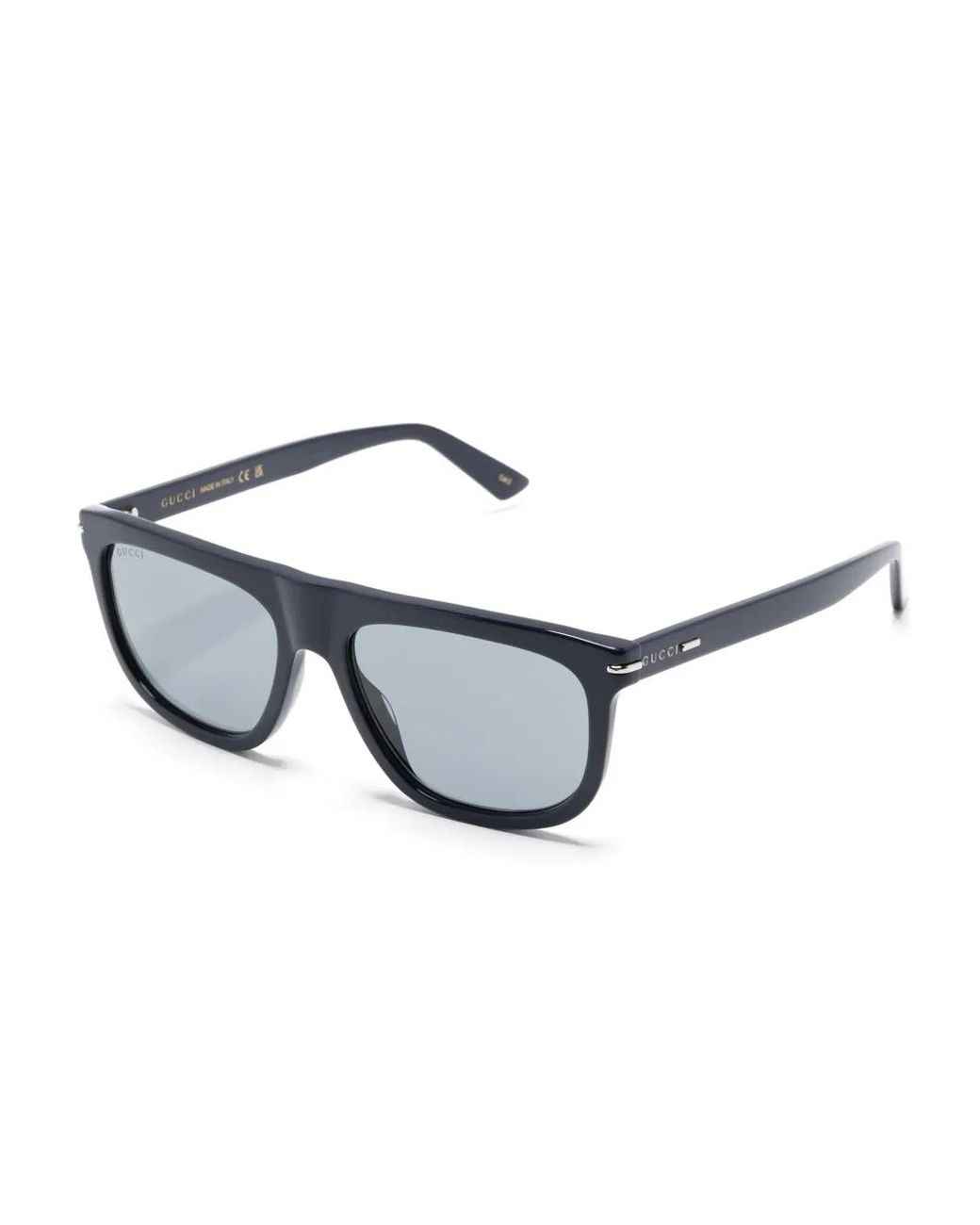 Gucci Blue Oval-Frame Sunglasses for men