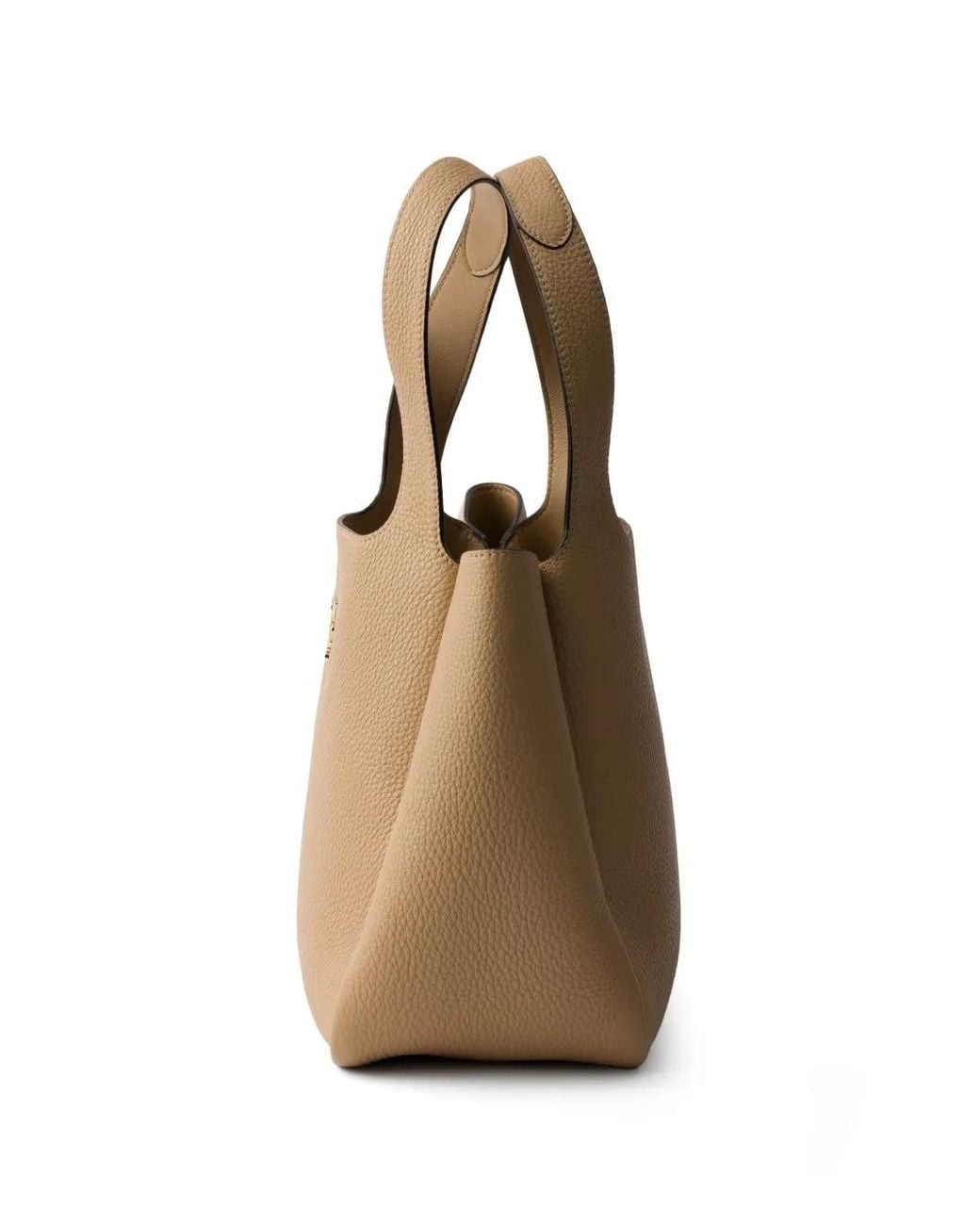 Prada Natural Liaison Small Leather Tote Bag