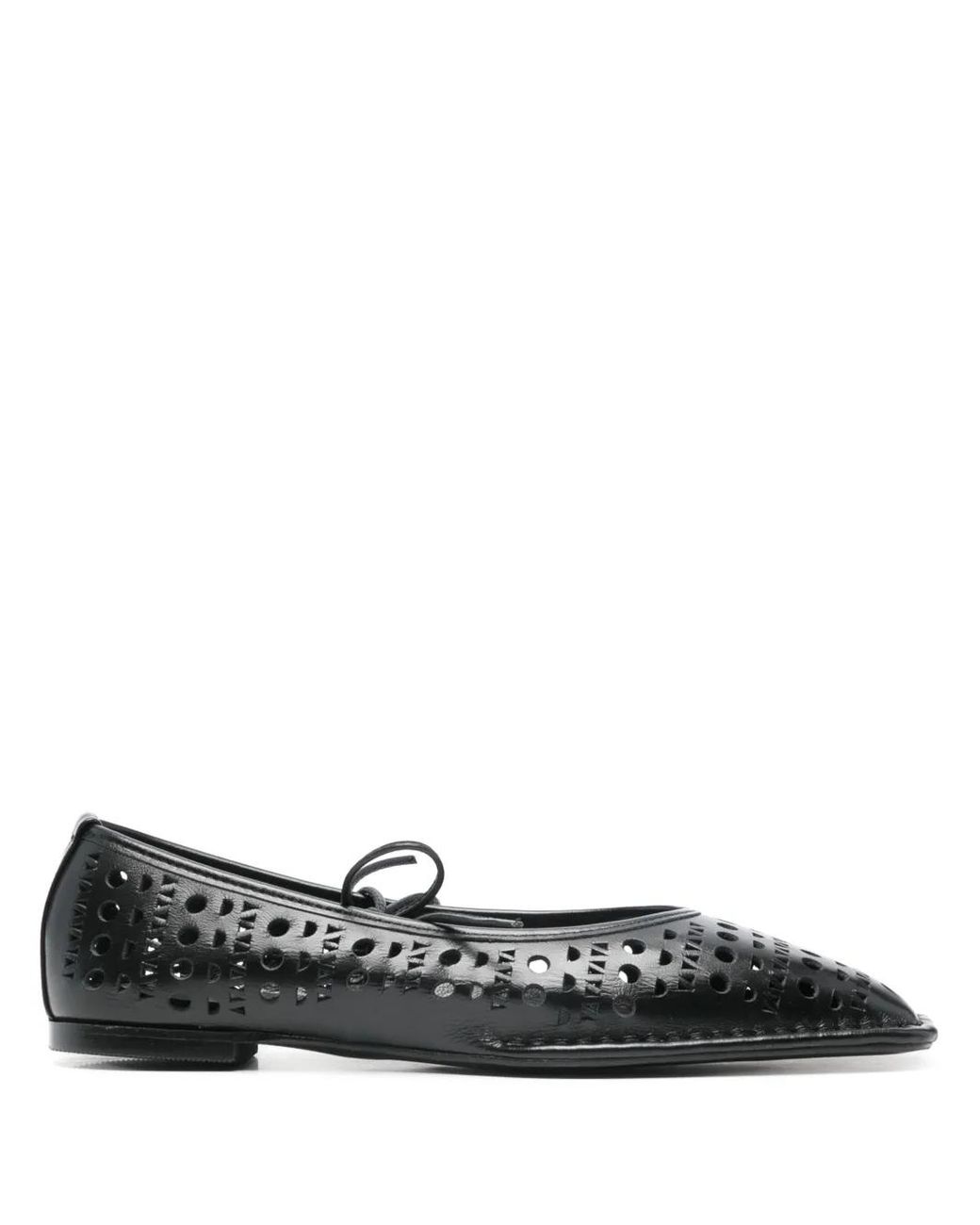 Alohas Black Sway Slit Ballet Flats