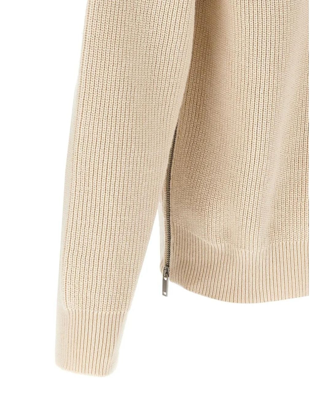Jil Sander Natural Knitted Jumper for men