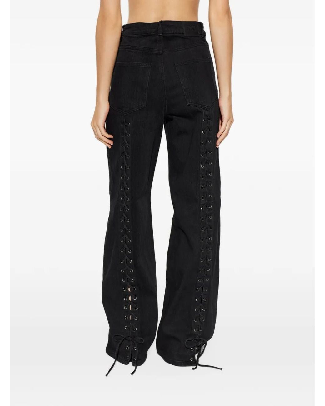 Gestuz Black Gznanetta Wide-Leg Jeans