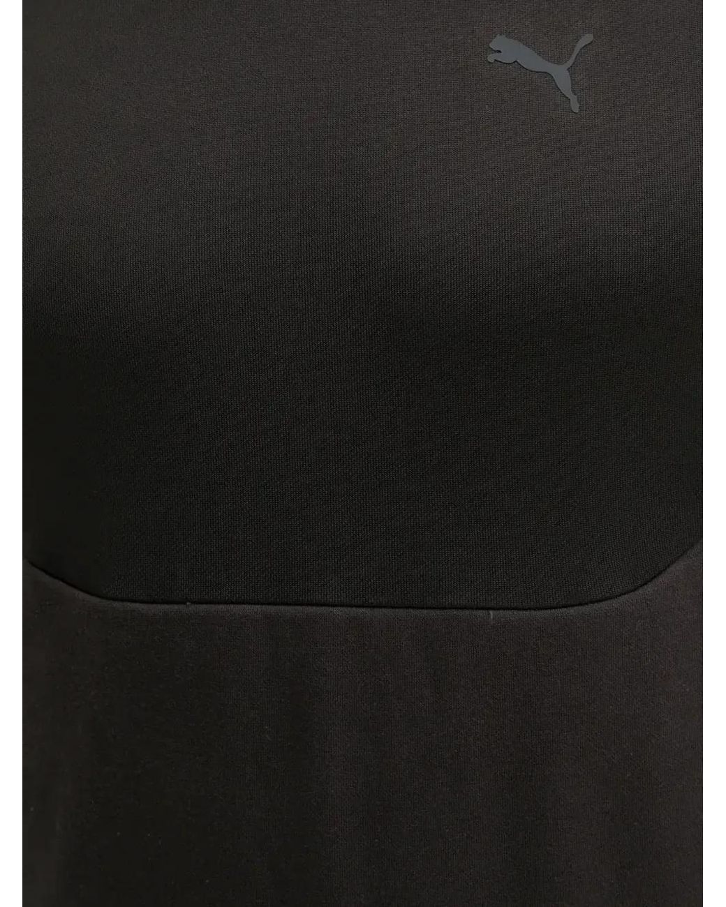 PUMA Black Raglan-Sleeve Logo-Print Hoodie for men