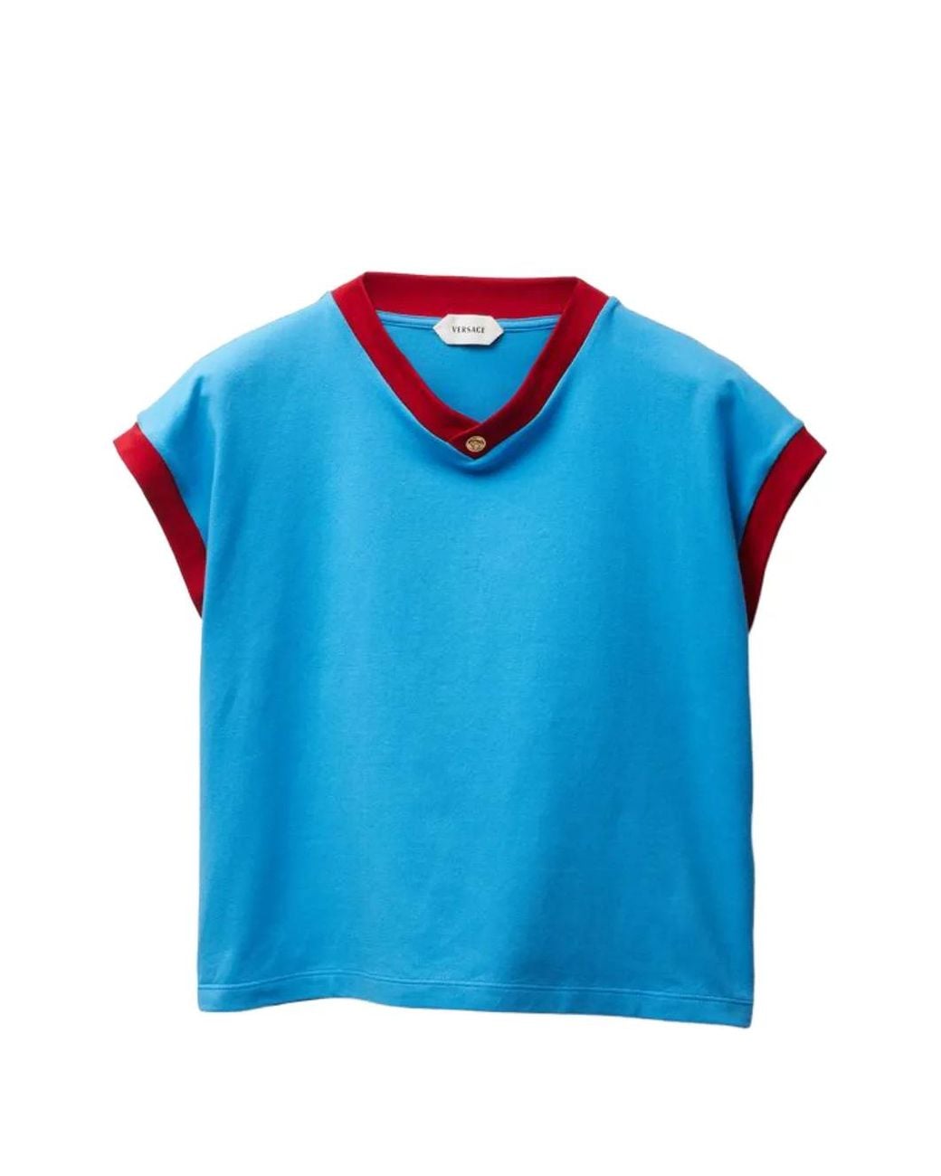 Versace Blue Sleeveless T-Shirt for men