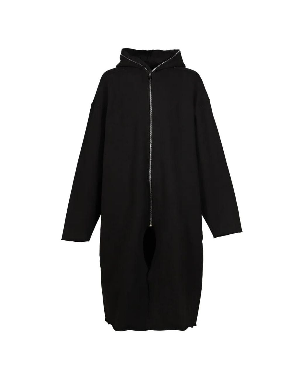 Rick Owens Black Gimp Hooded Sweater for men