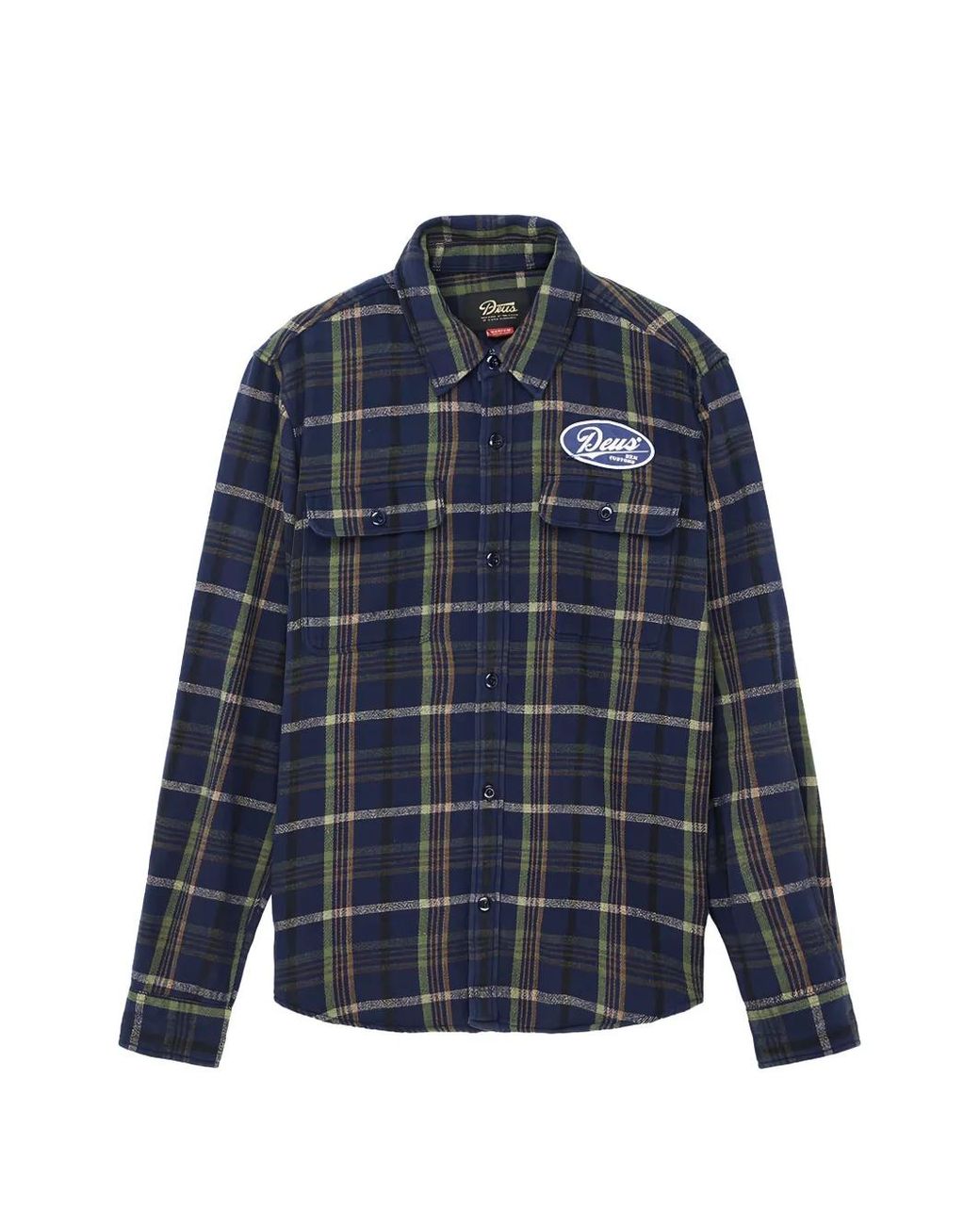 Deus Ex Machina Blue Vacay Check-Motif Shirt for men