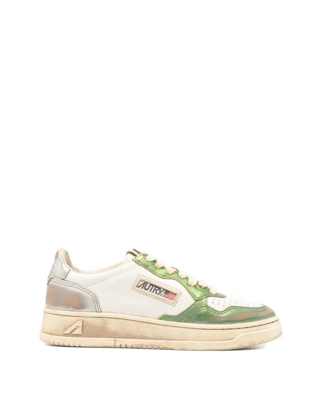Autry White Medalist Low Super Vintage Sneakers
