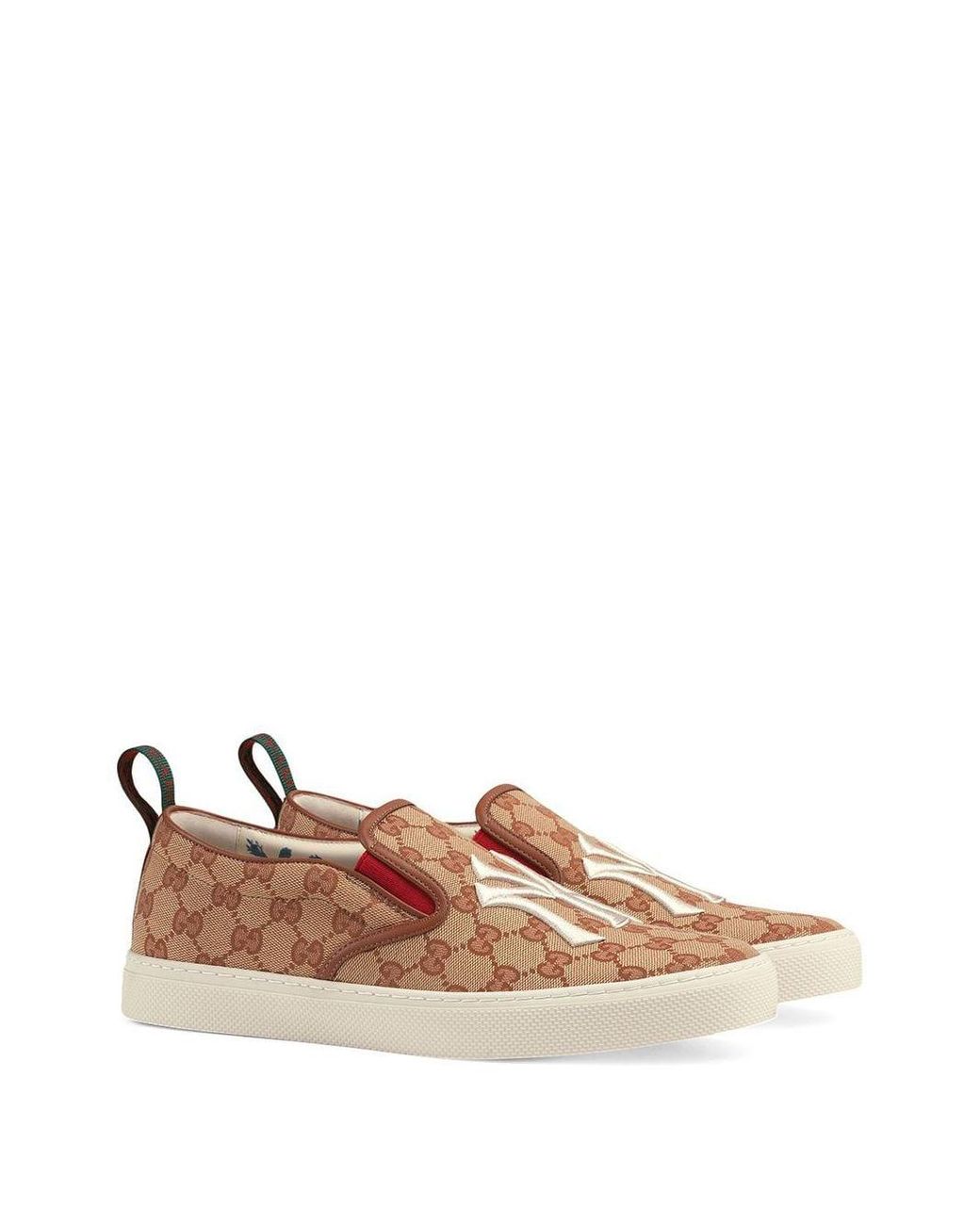 Gucci Canvas Men's Slip-on Sneaker With Ny Yankees Patchtm in 