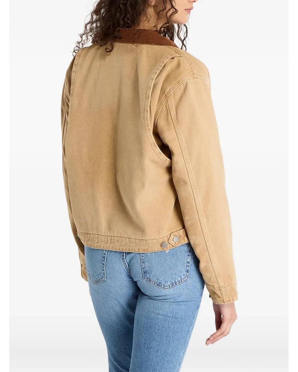 Guess Blue Corduroy-Collar Jacket