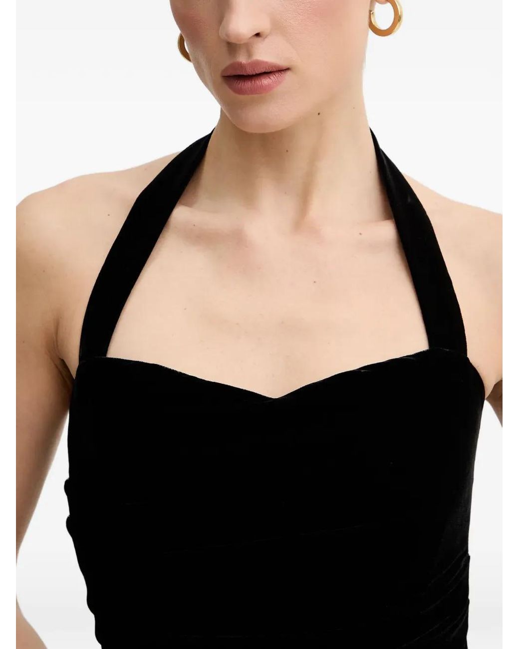 Bardot Black Agathena Halterneck Mini Dress