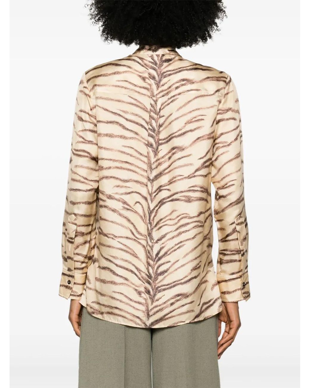 Stella McCartney Natural Tiger-Print Shirt
