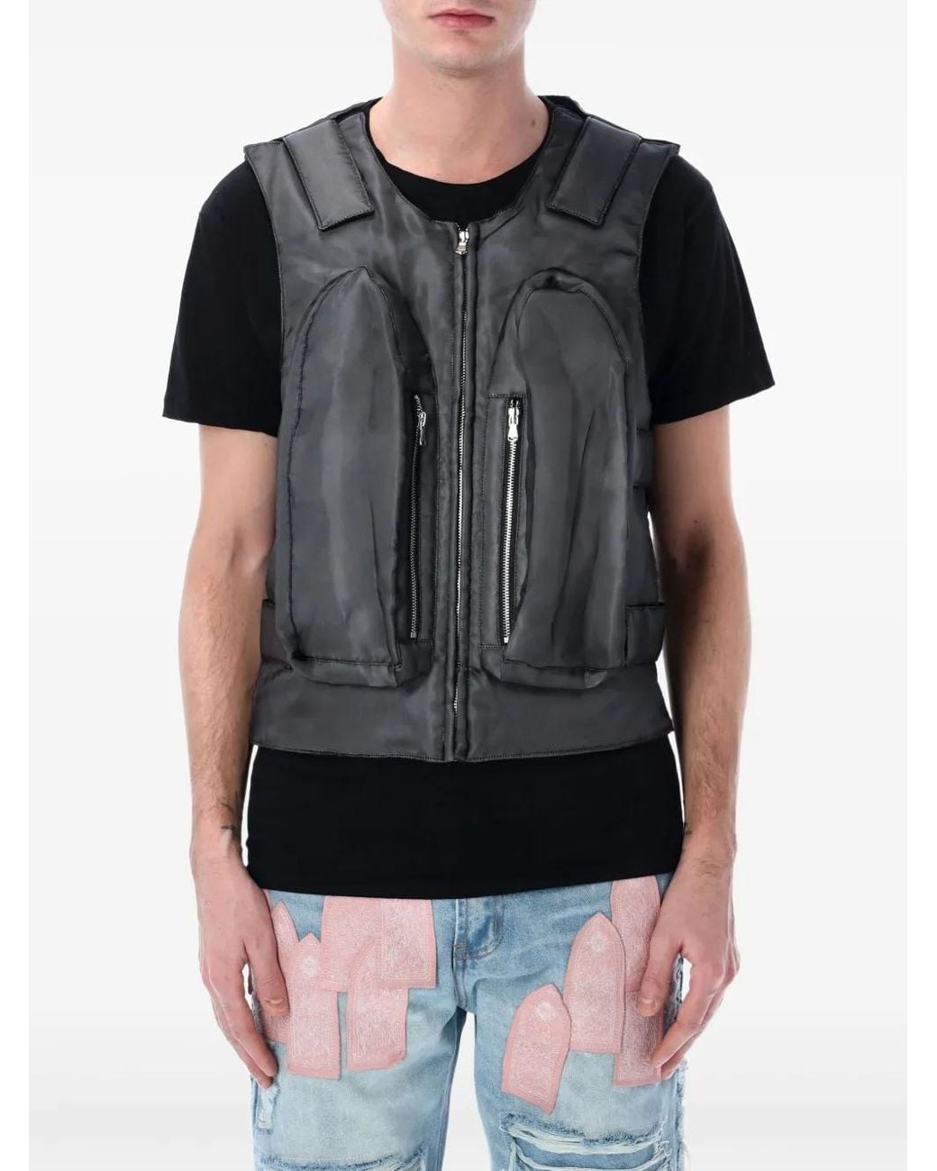 Who Decides War Black Bullet Point Vest