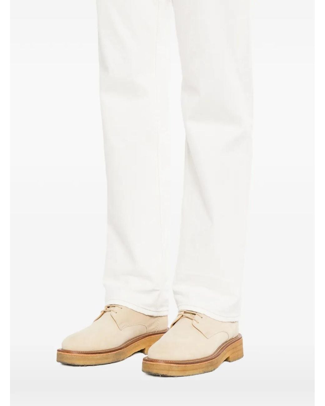 Tom Ford White Coupe Droite Cotswold Stone 50's Jeans for men