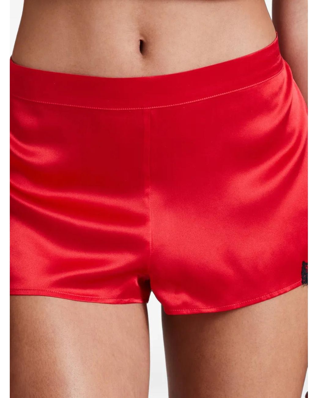 Aubade Red Toi Mon Amour Lace-Trim Pajamas