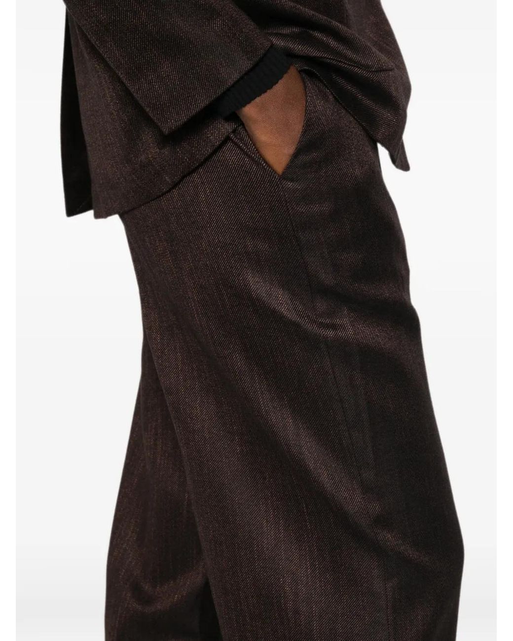 Lardini Brown Lucile Pocket Trousers