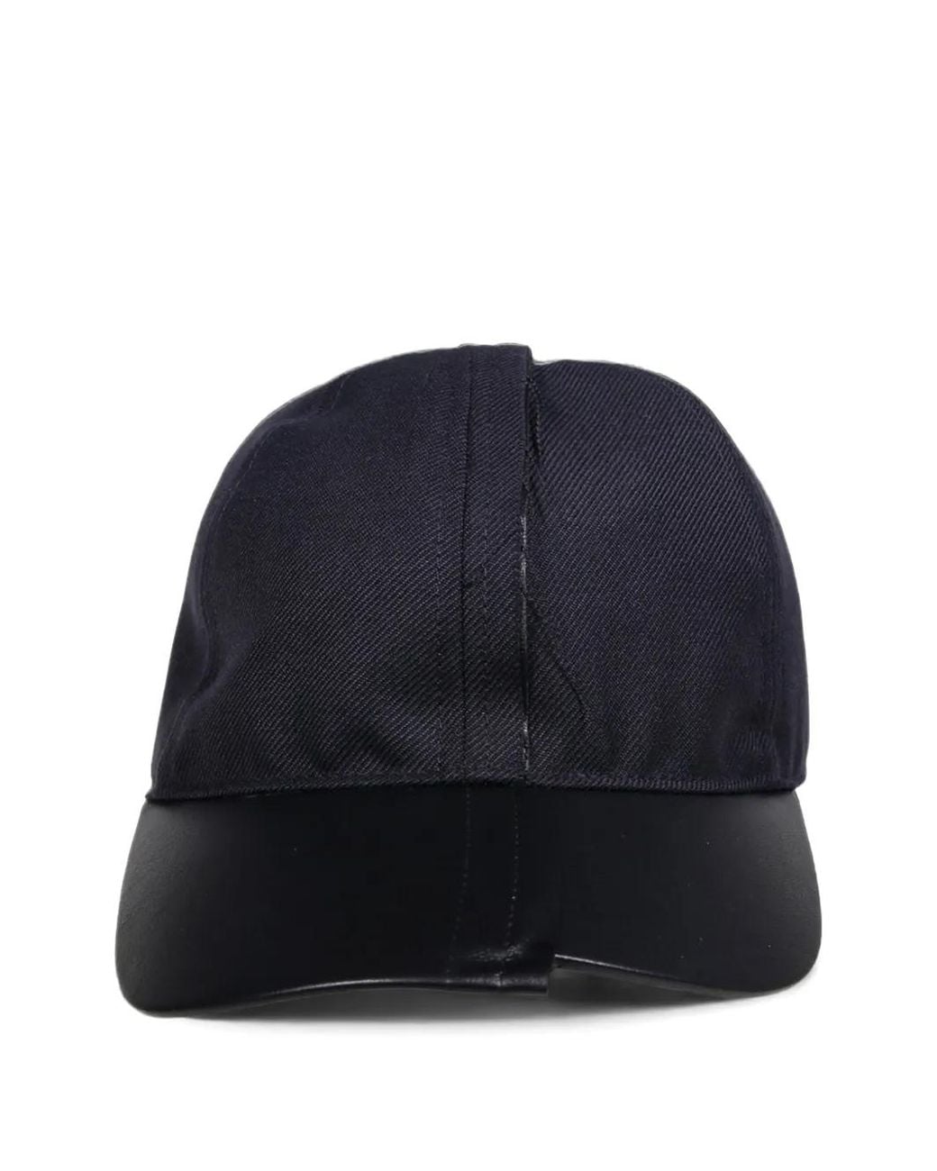 Comme des Garçons Blue Raw-Edge Panelled Baseball Cap for men