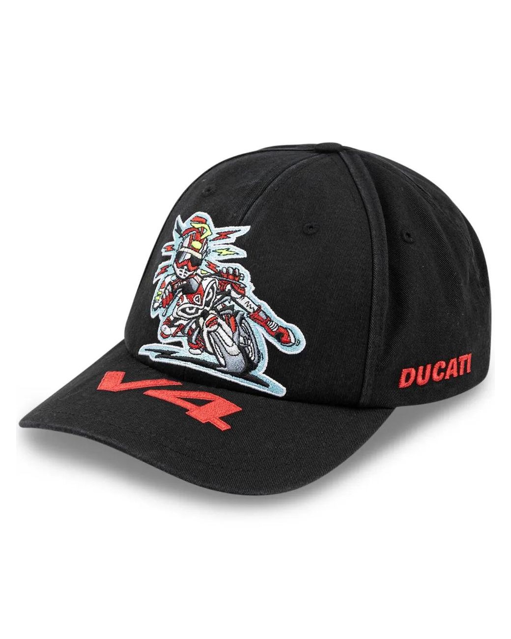 Supreme®/Ducati® 6-Panel Cap Black SUPREME Supreme Ducati 6-Panel Hat 