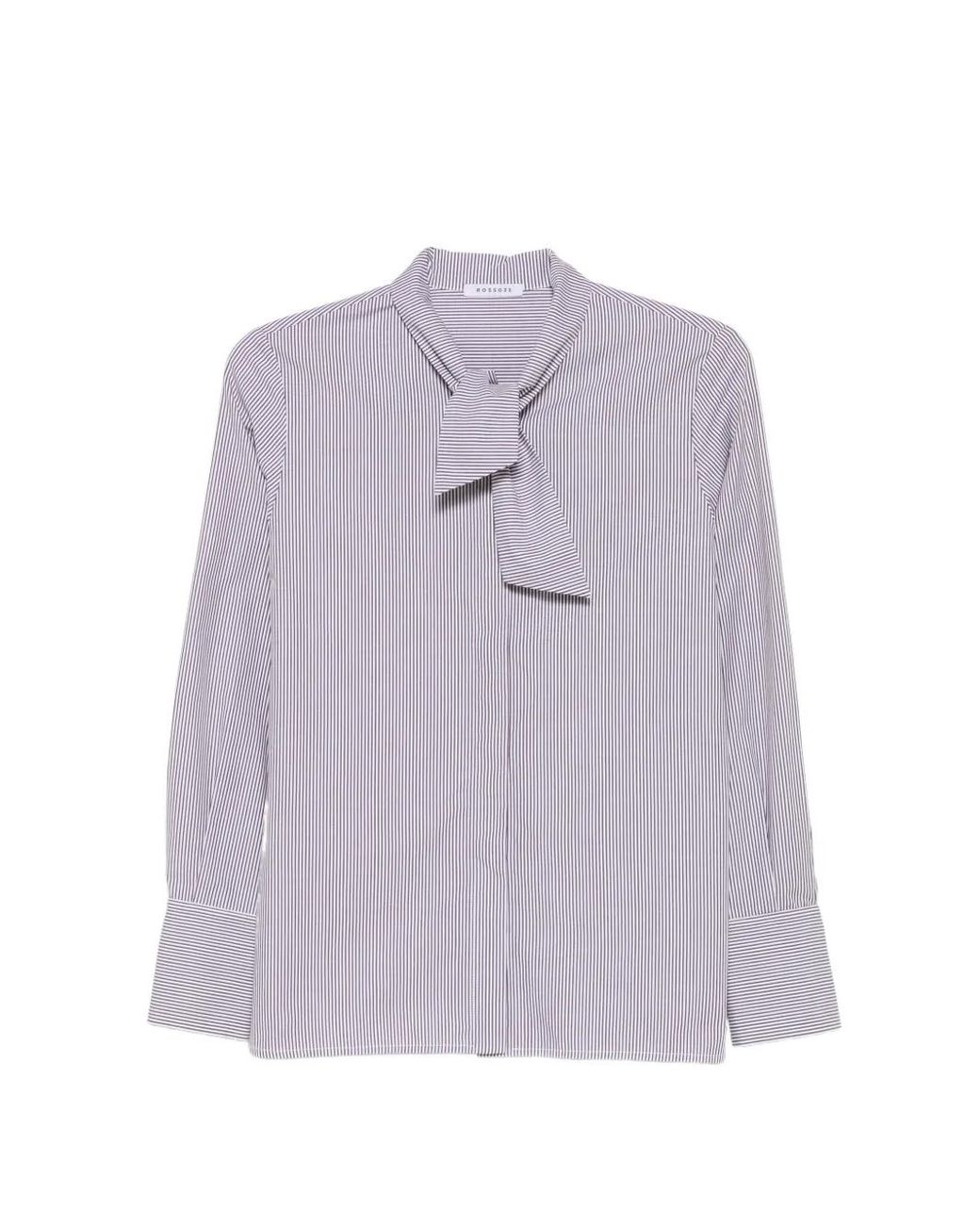 ROSSO35 Purple Striped Shirt