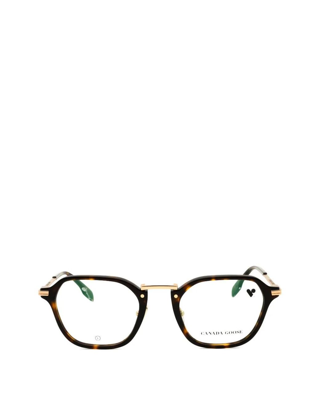 Canada Goose Black Round-Frame Glasses