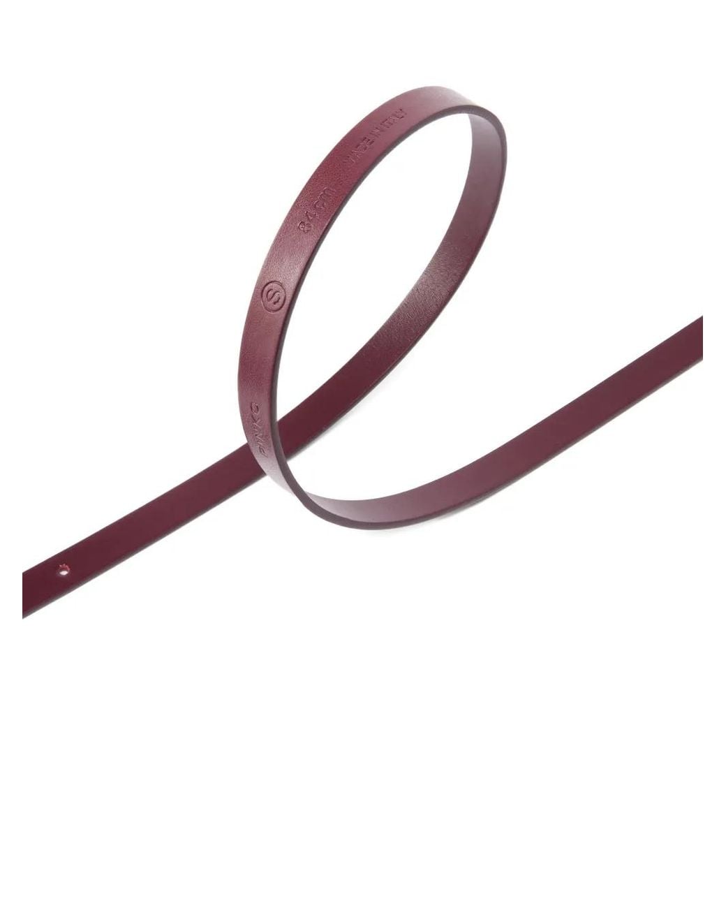 Pinko White Belt With Lettering Logo