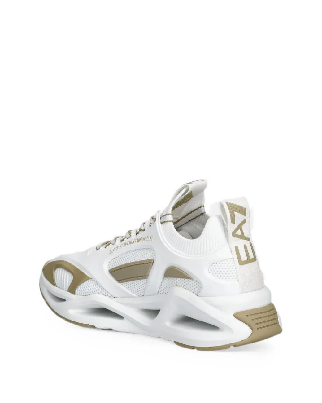 EA7 White Baskets À Logo Imprimé for men