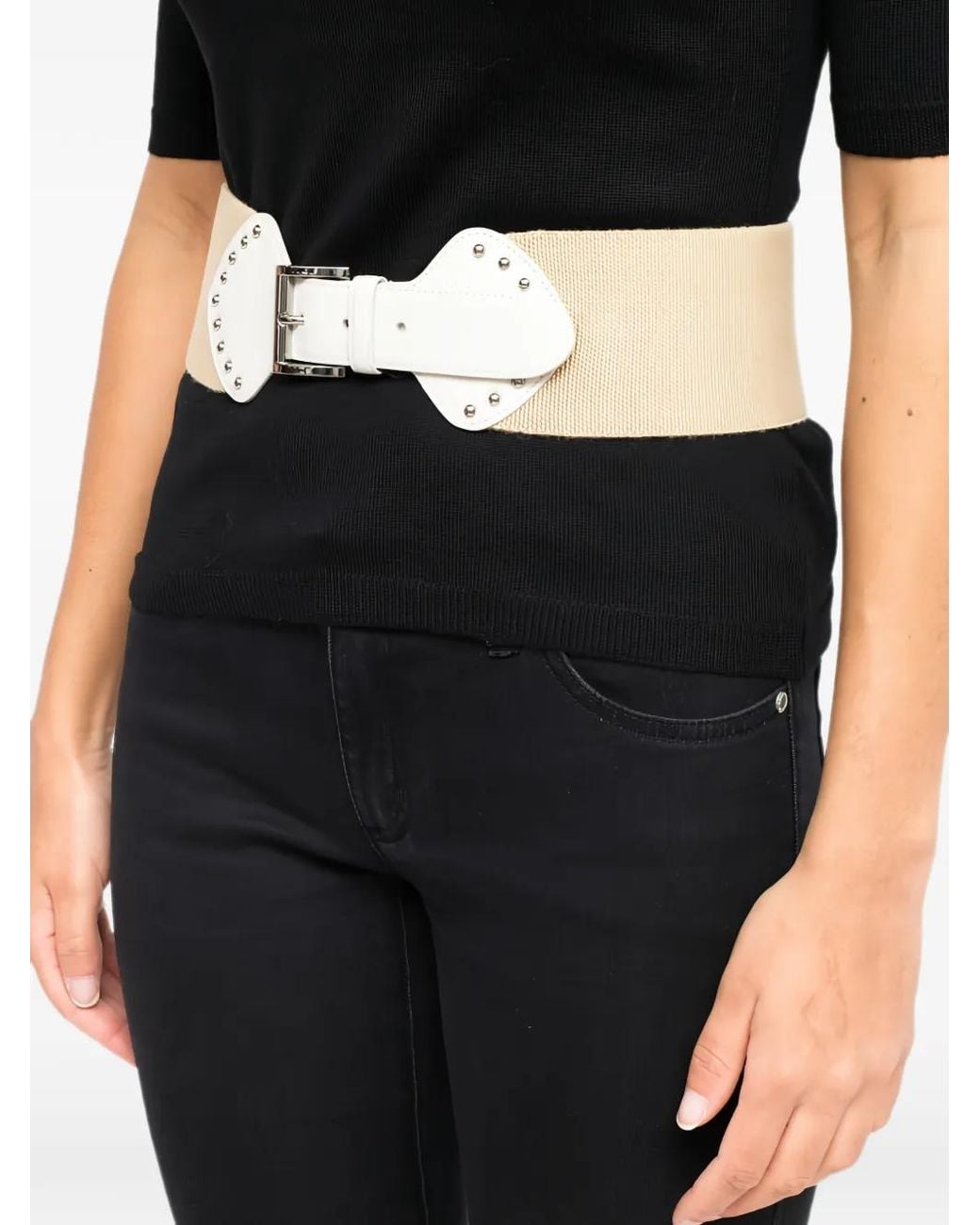 Prada Natural Buckled Waist Belt