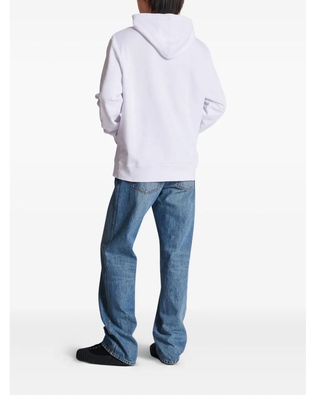 Balmain Hoodie Mit Logo-Print in White für Herren