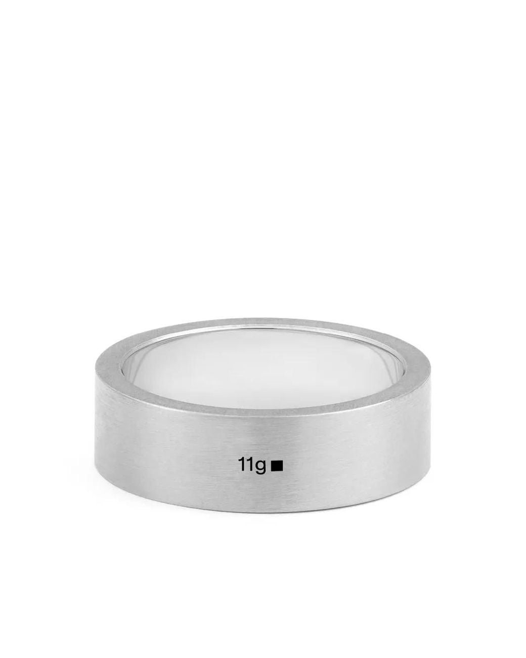 Le Gramme White Ribbon Ring for men