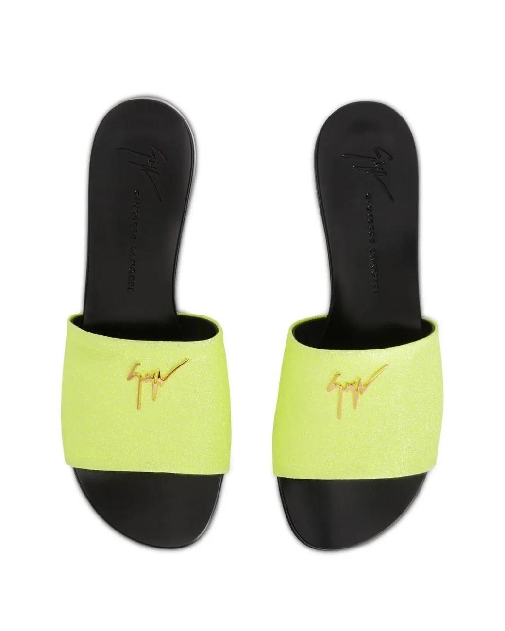 Giuseppe Zanotti Green Shirley Glitter Sandals