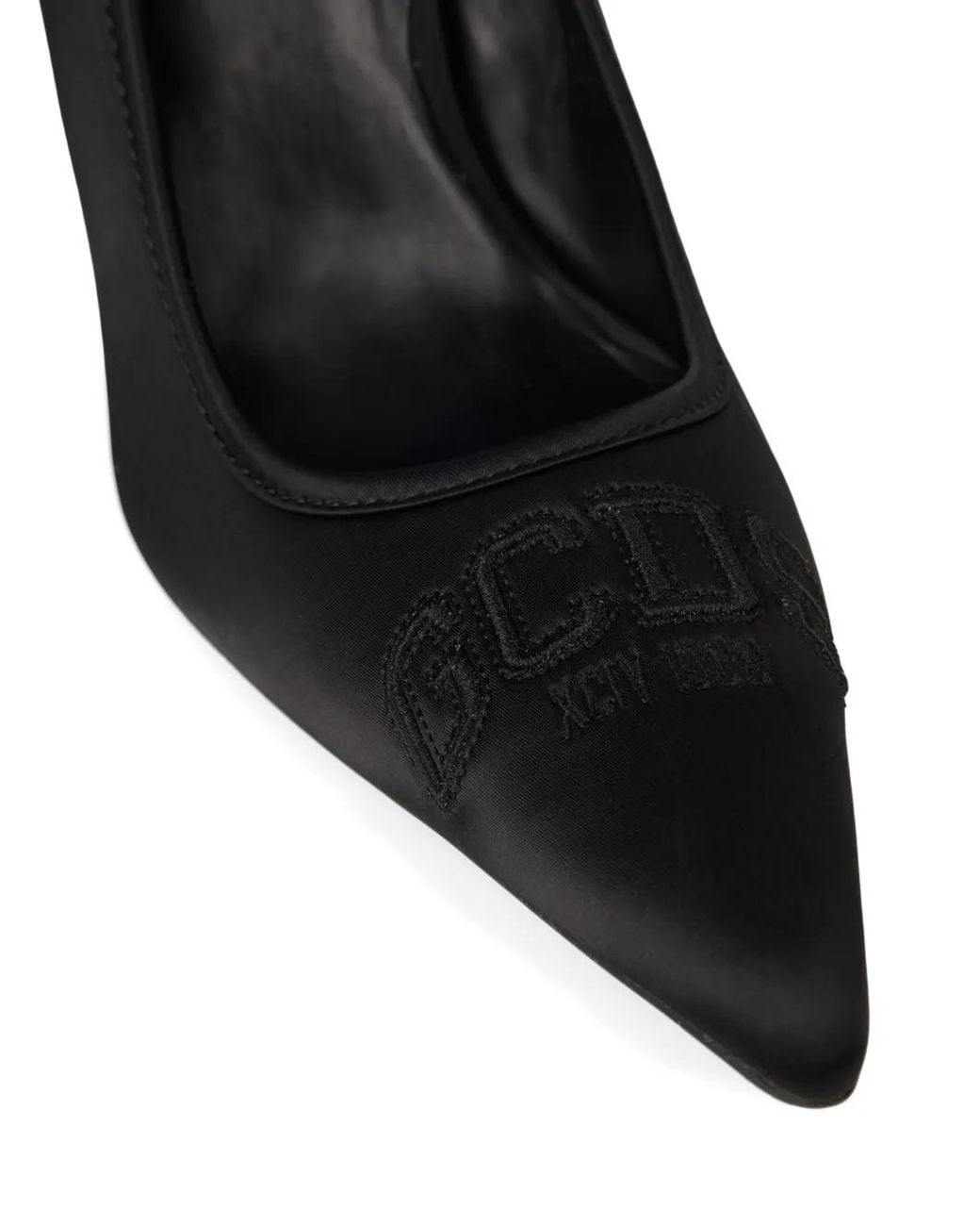 Gcds Black Logo-Embroidered Pumps