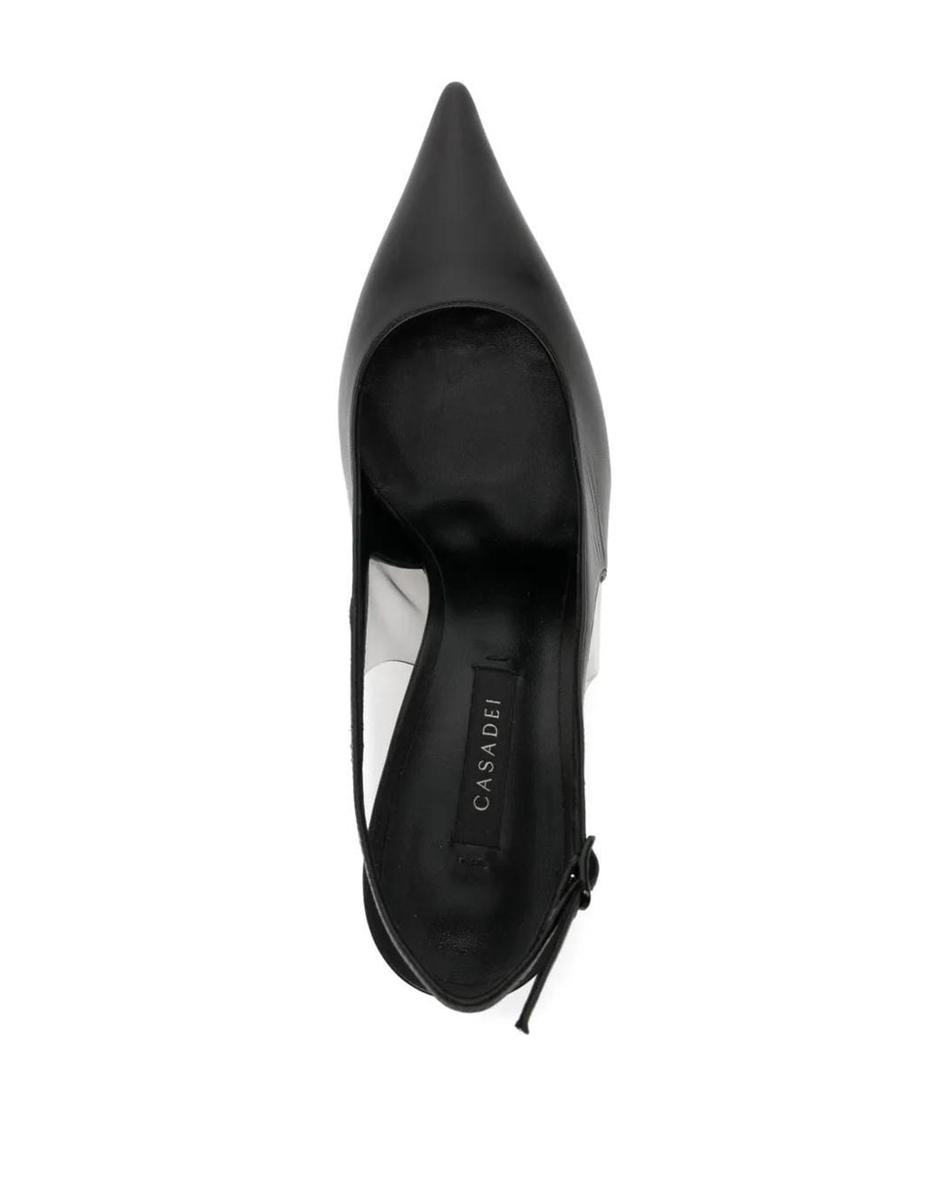 Casadei Black Superblade Jolly Slingback Pumps