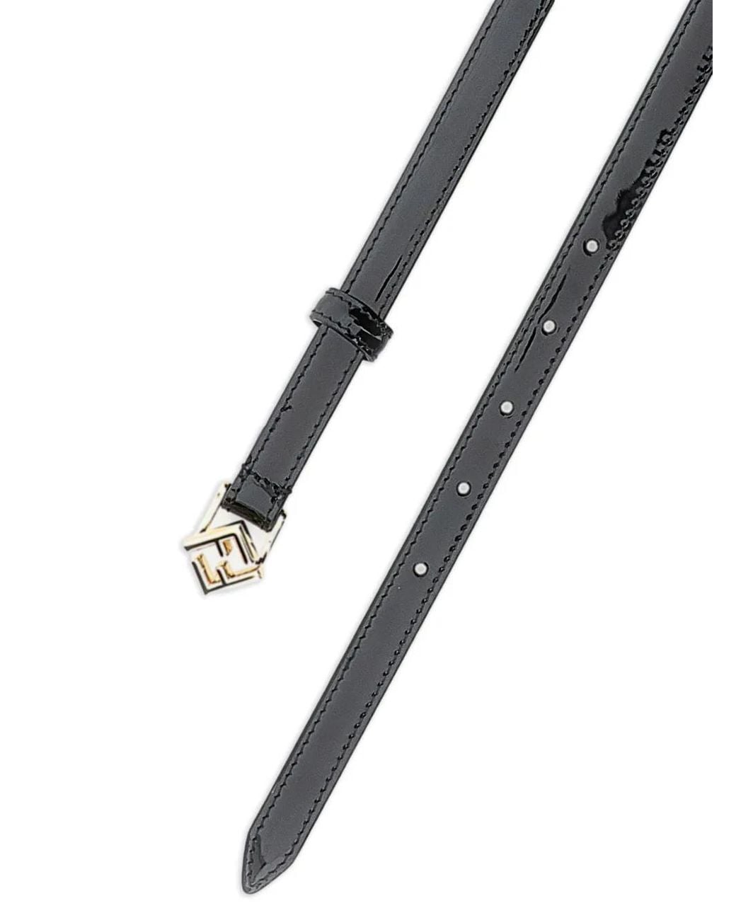 Fendi Black Ff Diamonds Belt