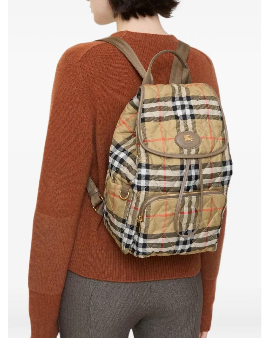 Burberry Natural Horseshoe Backpack