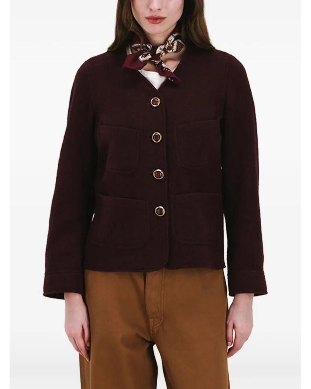Fortela Red Fillory Wool Jacket