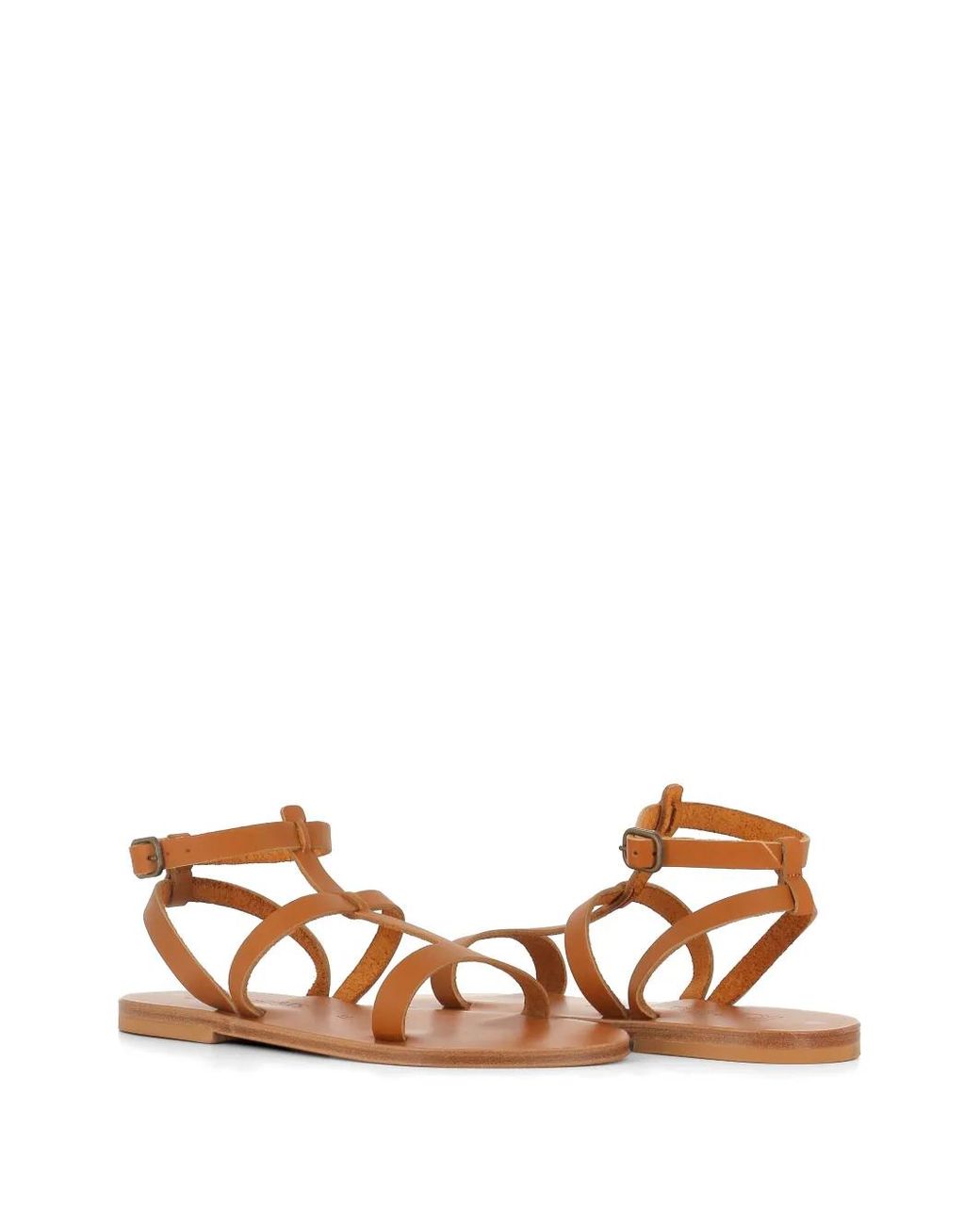 K. Jacques Brown Alaric Caged Sandals
