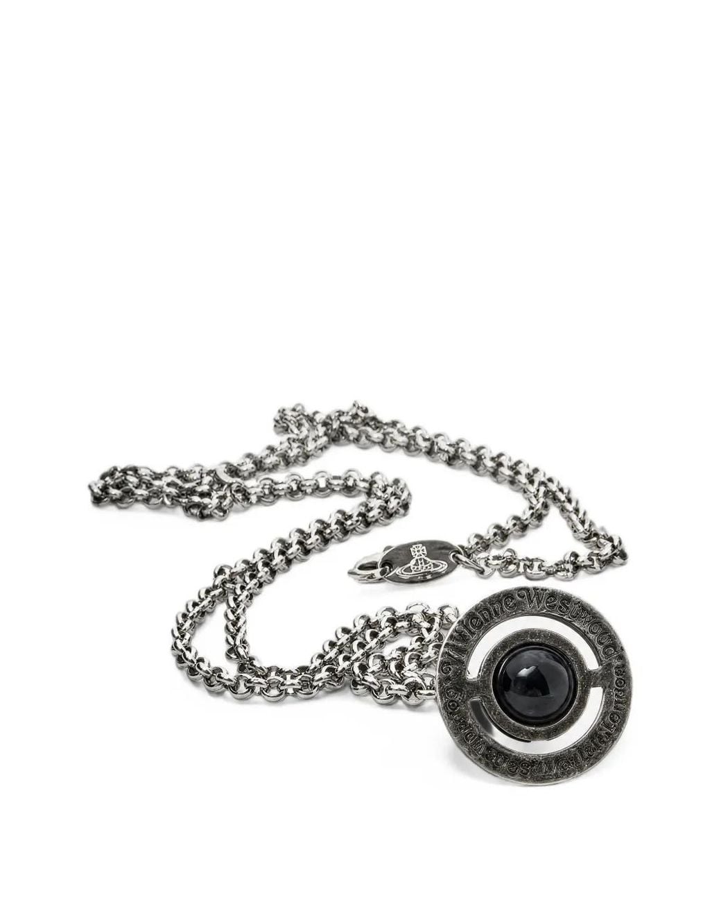 Vivienne Westwood White New Tiny Orb Pendant Necklace