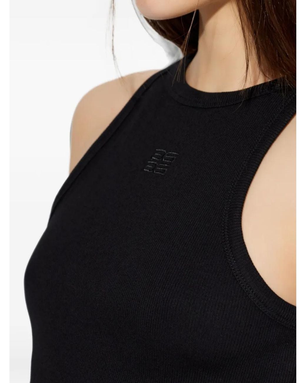 Gestuz Geribbelde Tanktop in het Black