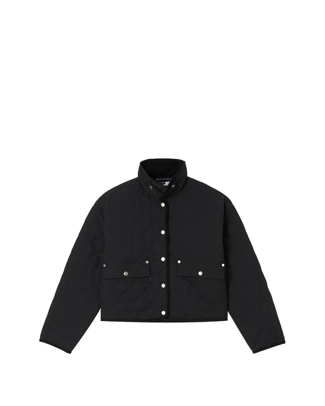 Izzue Black Diamond-Quilted Jacket