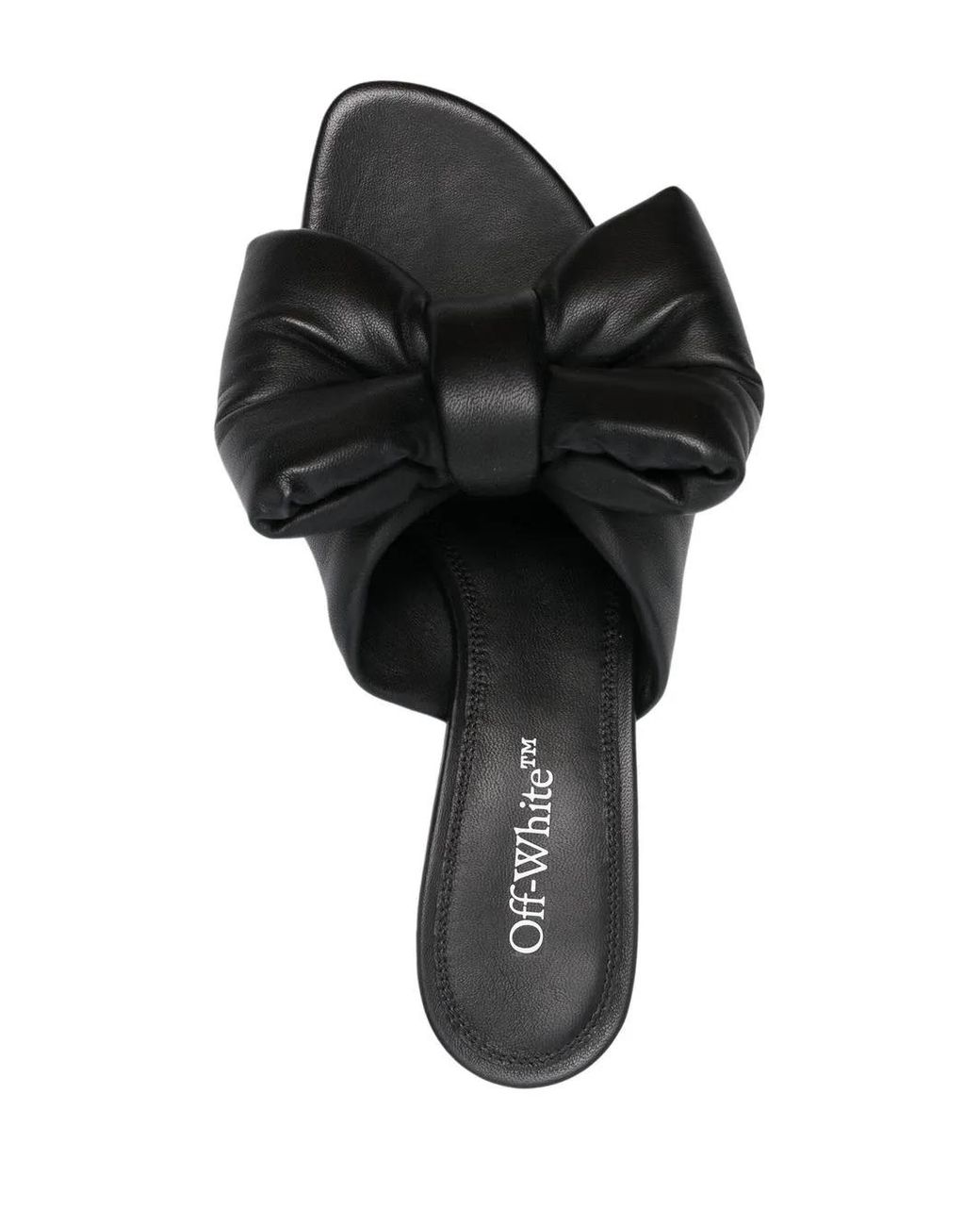 Off-White c/o Virgil Abloh Black Off- Bow Allen Sabot Leather Pump