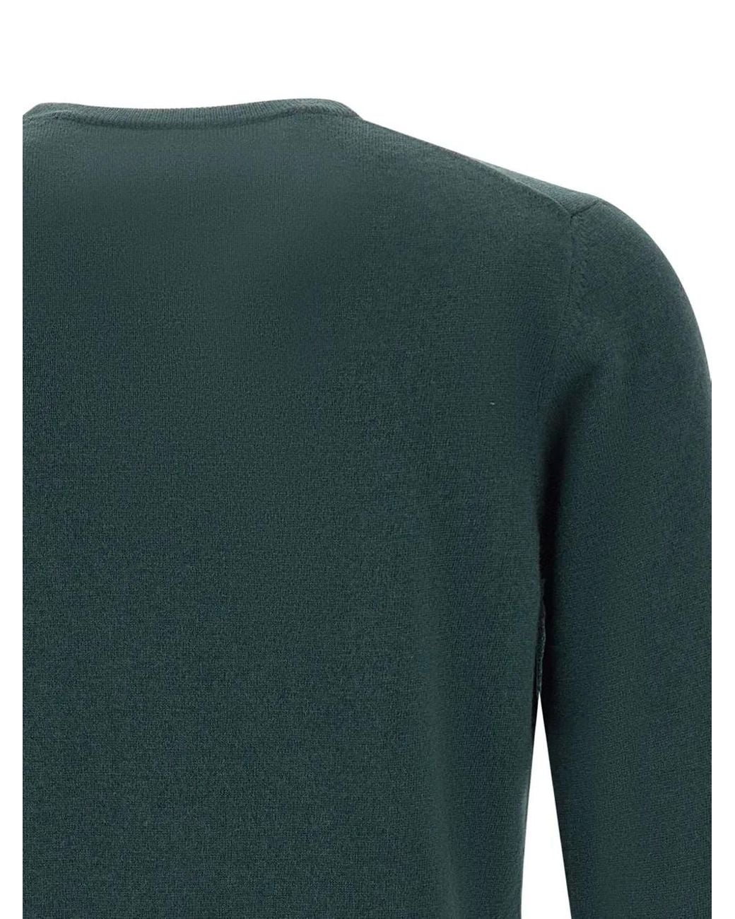 Kangra Green Ribbed Crew-Neck Sweater for men