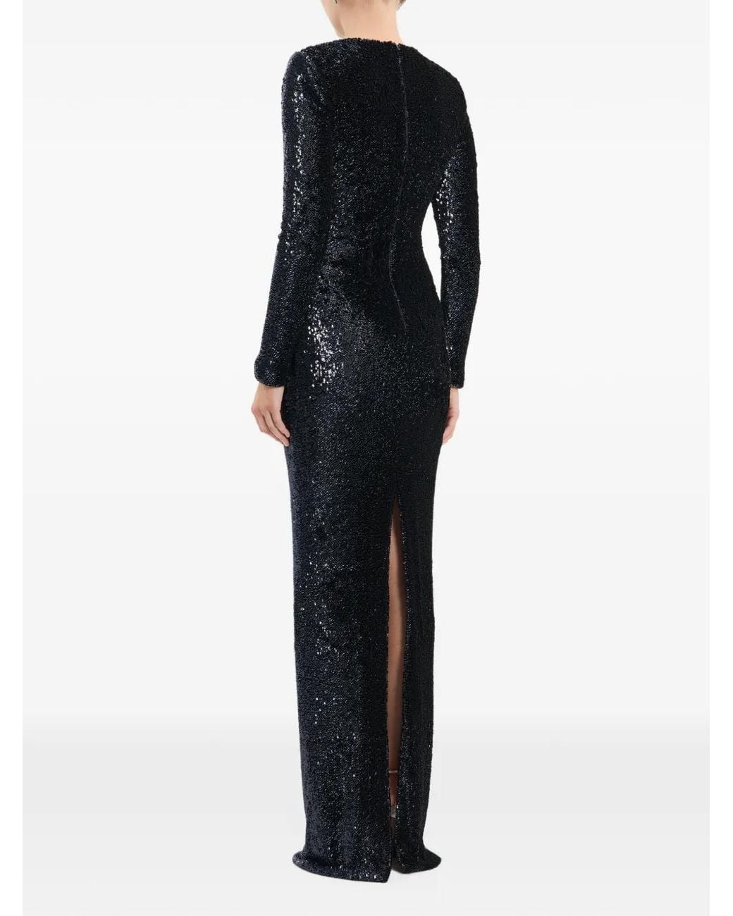 Rebecca Vallance Black Cambridge Long-Sleeve Gown