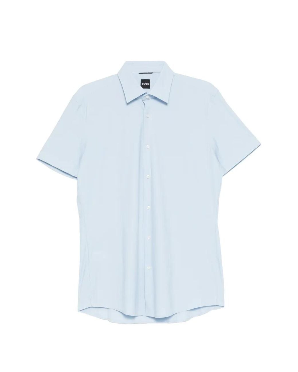 Boss Blue Short-Sleeved Shirt for men
