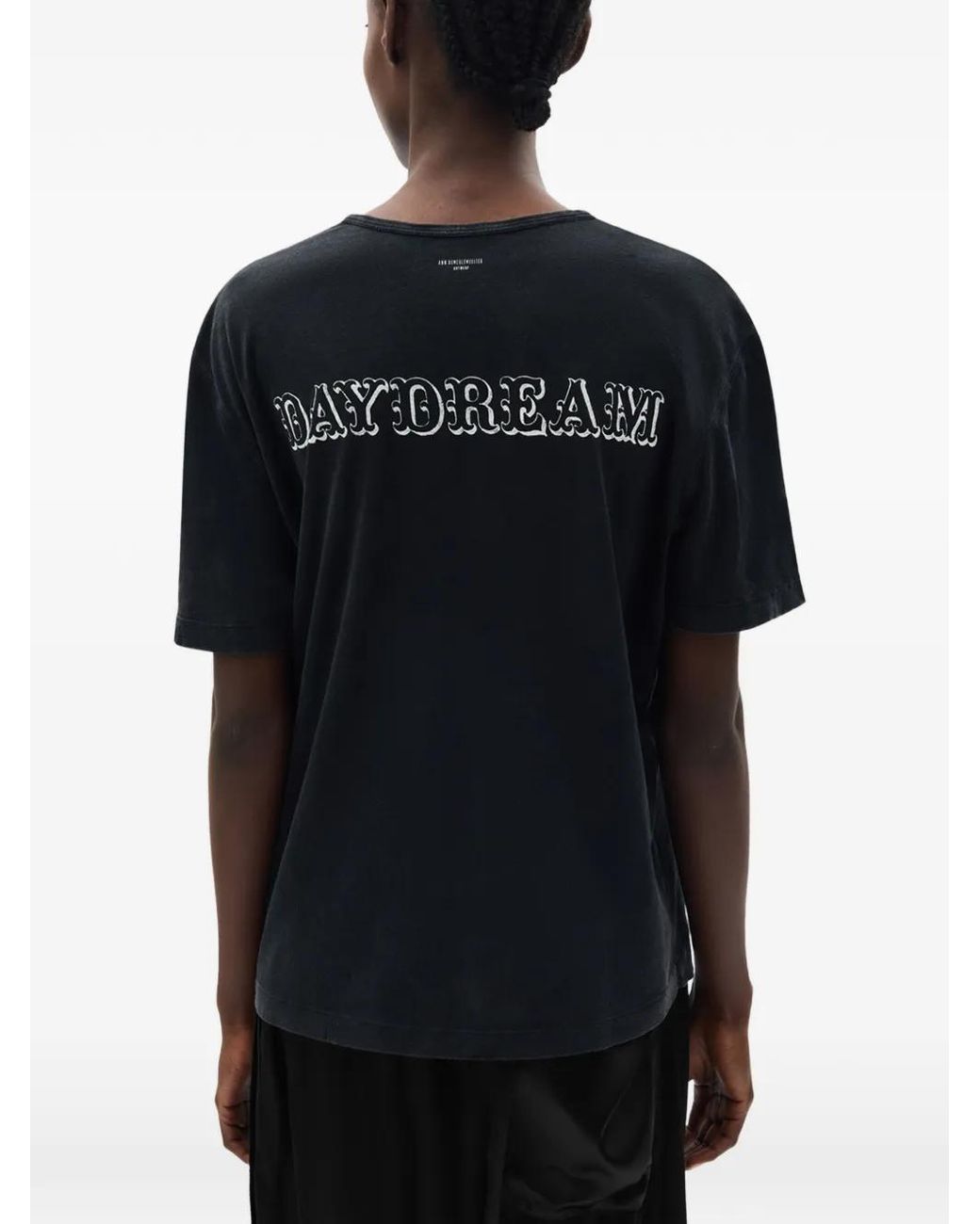 Ann Demeulemeester Black Fanie Brushed Jersey T-Shirt