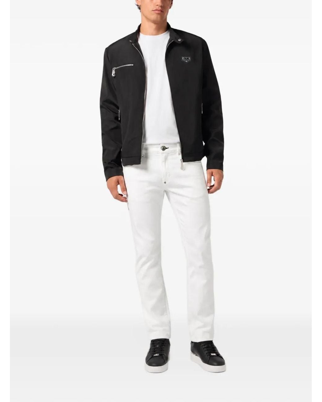 Philipp Plein White Jean Slim Basic for men