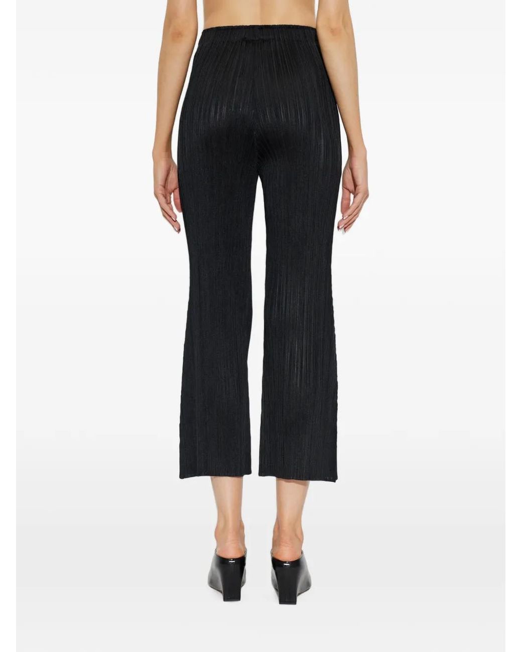 Pleats Please Issey Miyake Black Monthly Colors: July Pleated Trousers