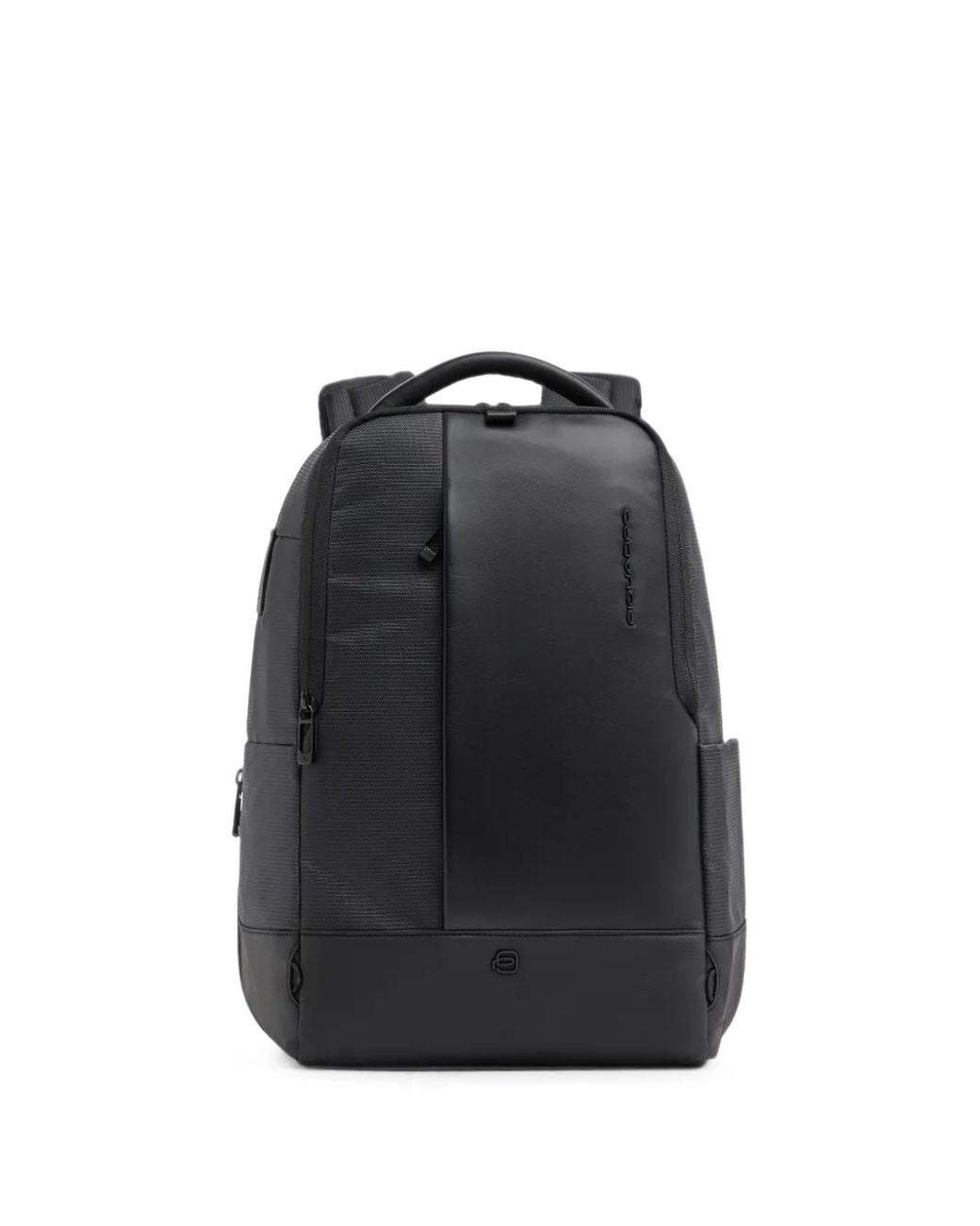 Zaino Con Inserti E Logo di Piquadro in Black da Uomo