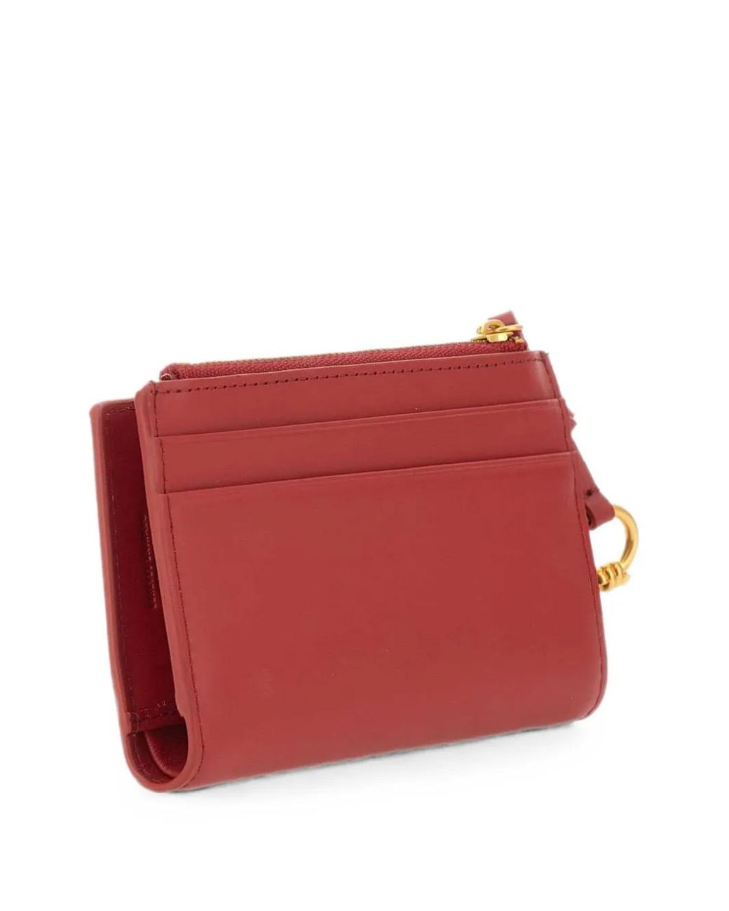 Gianni Chiarini Red Leather Bi-Fold Wallet