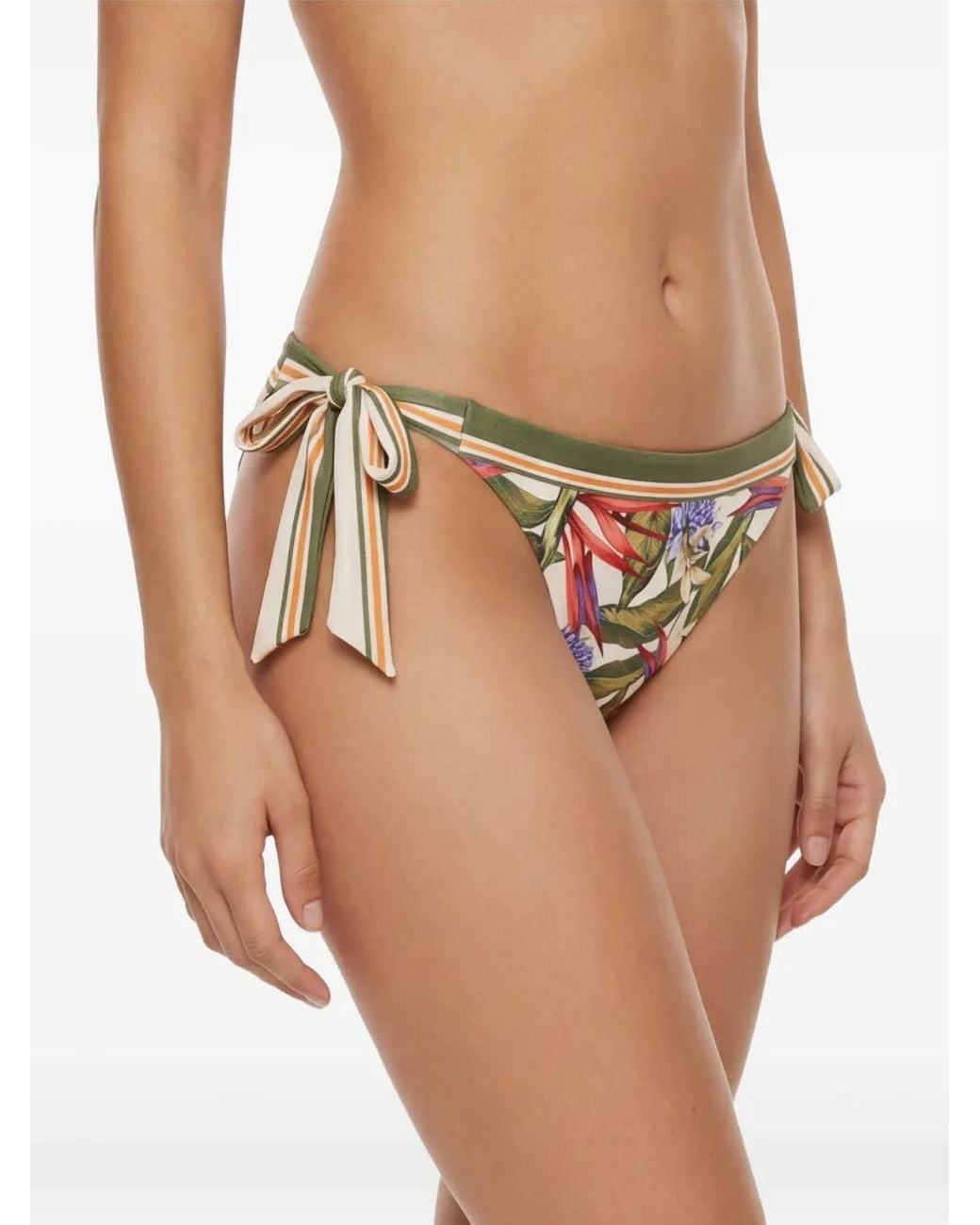 Farm Rio Metallic Strelitzia Bow Bikini Bottom