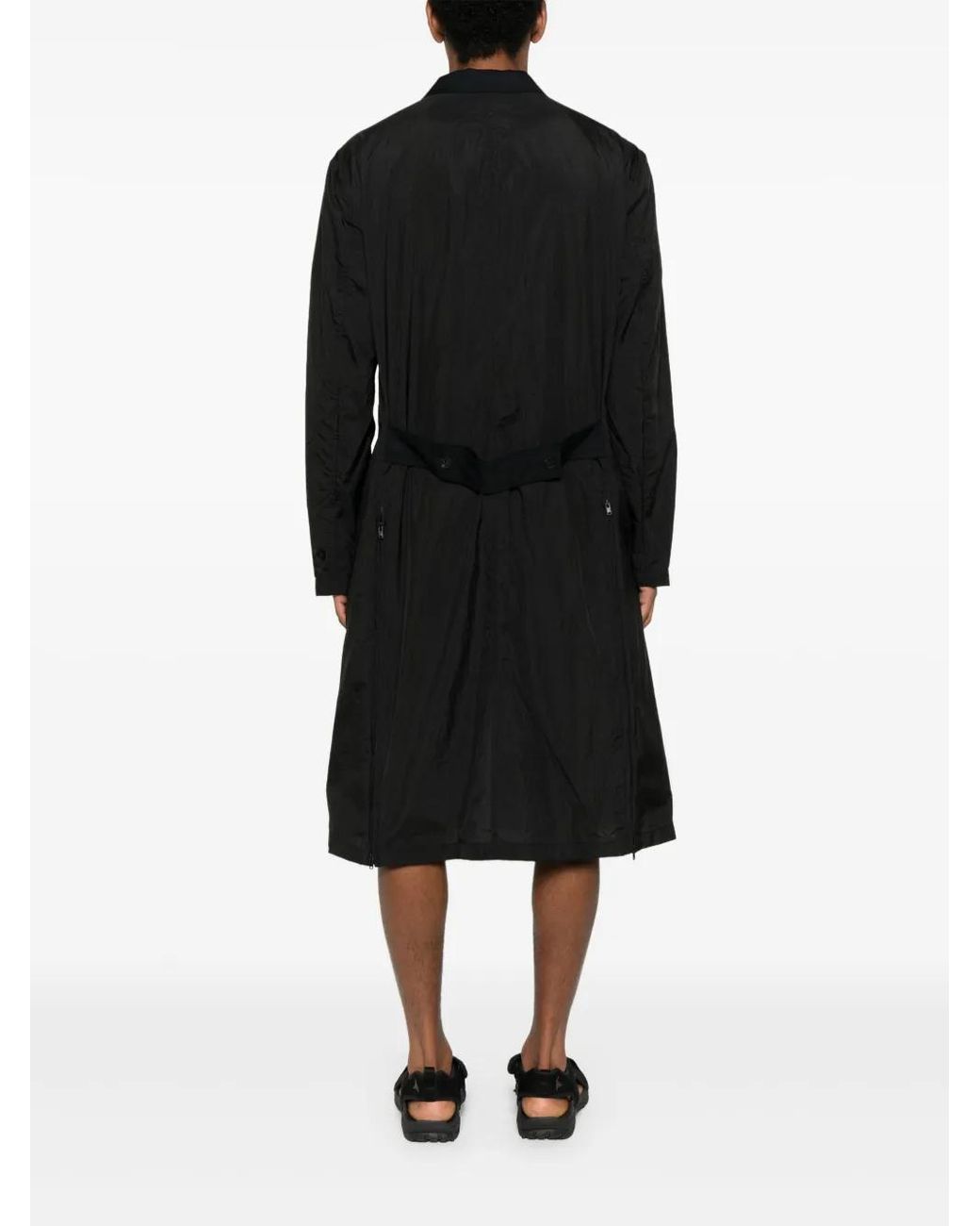 Abrigo Con Botones Y-3 de hombre de color Black