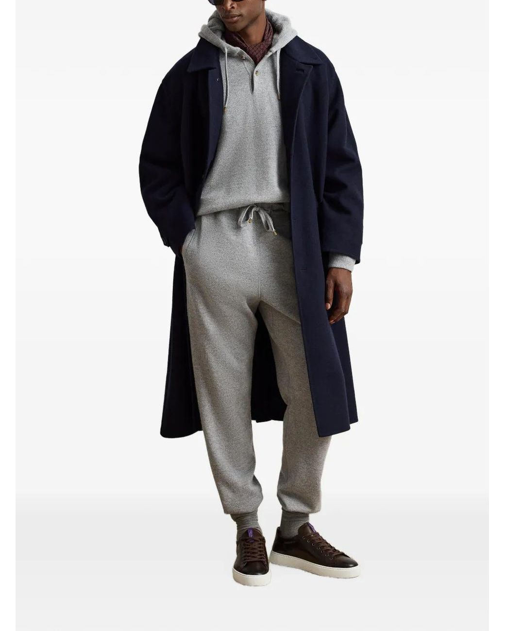 Ralph Lauren Gray Drawstring Track Pants for men