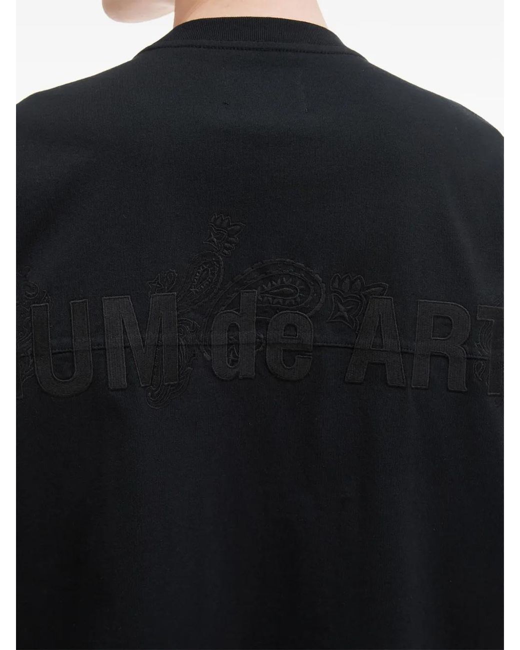 Musium Div. Black Pocket-Detail Oversized T-Shirt for men